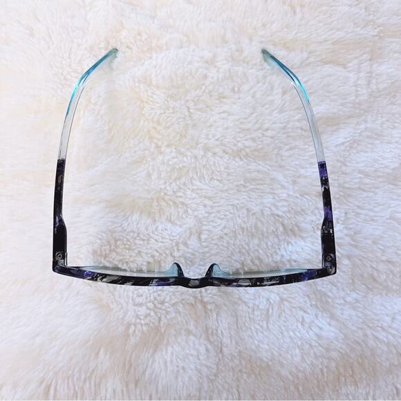Emma Light Blue & Black Two Tone Reader Glasses - Picture 4 of 10
